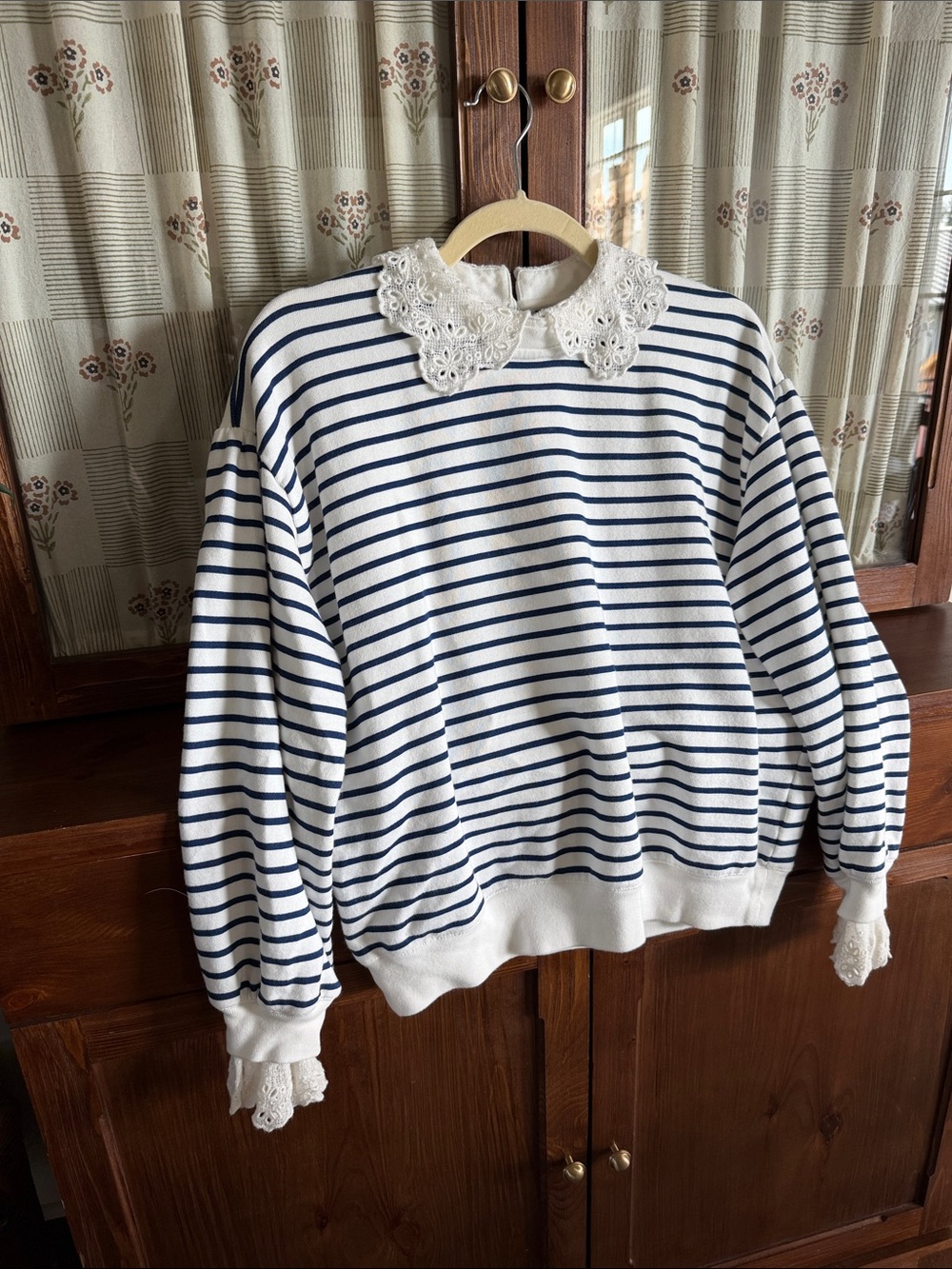 J. Crew Striped Terry Sweatshirt